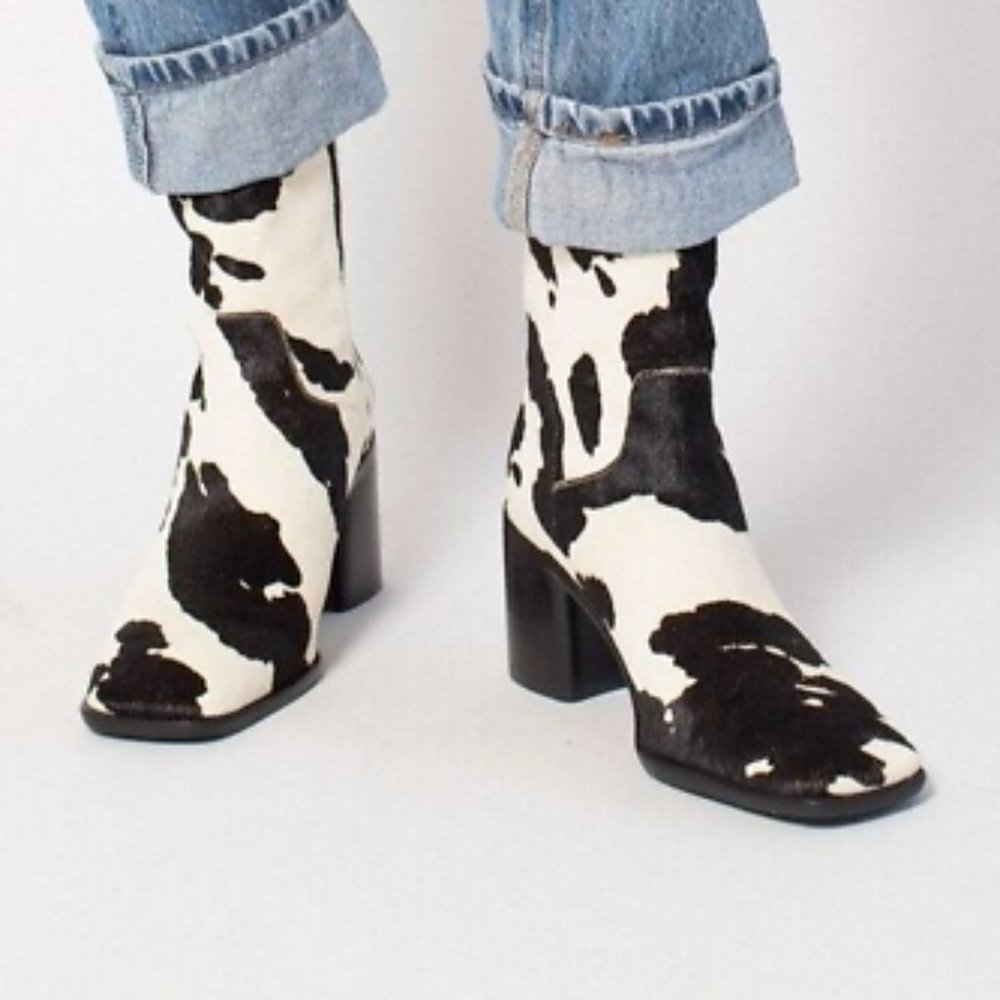 Cowhide Ankle Boot by INTENTIONALLY BLANK - Picture 2 of 5